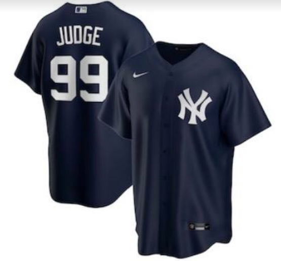 Men's New York Yankees #99 Aaron Judge Navy Stitched Jersey